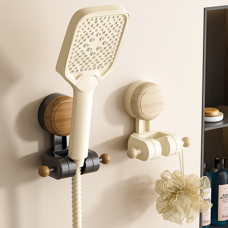 高质量吸盘中古风花洒支架家用浴室免打孔可移动喷头固定架可调节