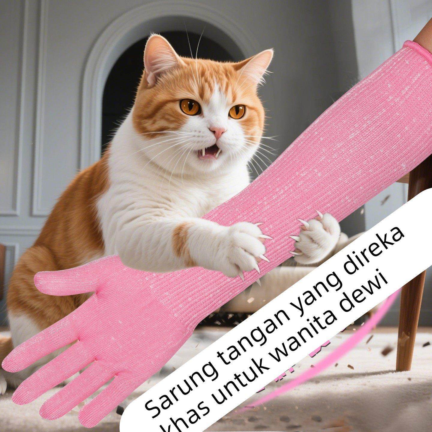 除毛手套防猫抓咬猫咪加厚剪指甲训猫撸猫猫爪宠物仓鼠鹦鹉HPPE女,居家日用,防护手套,淘宝优惠券,粉丝福利购,淘宝优惠卷