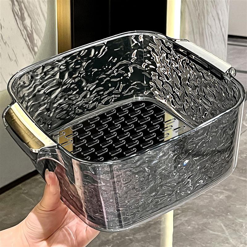 高颜值洗菜盆子水波纹盆沥