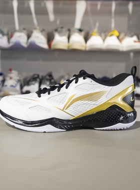 李宁羽毛球鞋2024新款疾风 LITE男女防滑耐磨减震训练鞋AYTU025