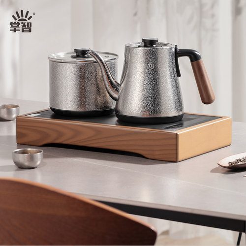 纯钛结晶全自动上水电热烧水壶泡茶专用茶台一体茶桌嵌入式煮茶器