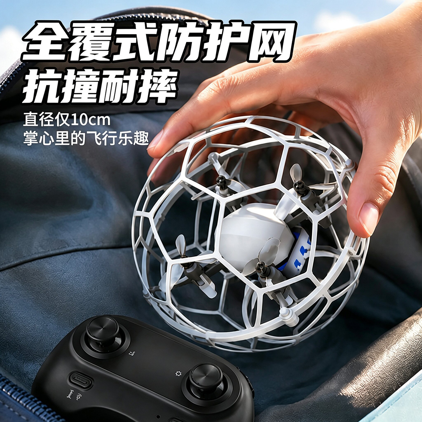 迷你无人机足球小学生遥控飞机耐摔飞行器玩具直升机航模生日礼物