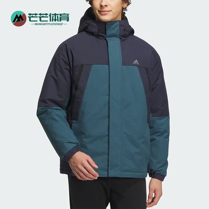 阿迪达斯正品男子宽松羽绒服