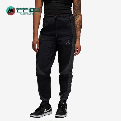 耐克男子图案印花系带束脚运动裤