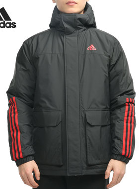 Adidas/阿迪达斯正品CNY X-BU JACKET 男子户外连帽棉服 GN7373