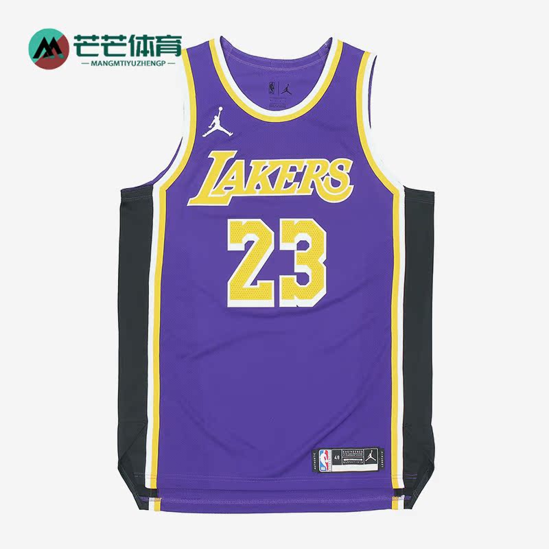 Nike/耐克正品百搭洛杉矶湖人男子篮球无袖运动球衣CV8856-511