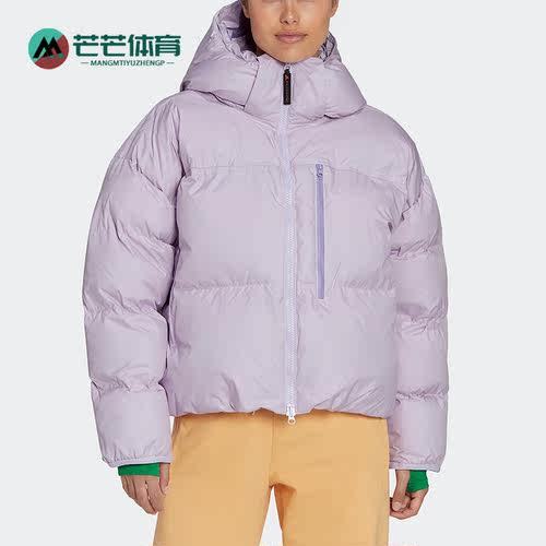 阿迪达斯新款女运动连帽棉服