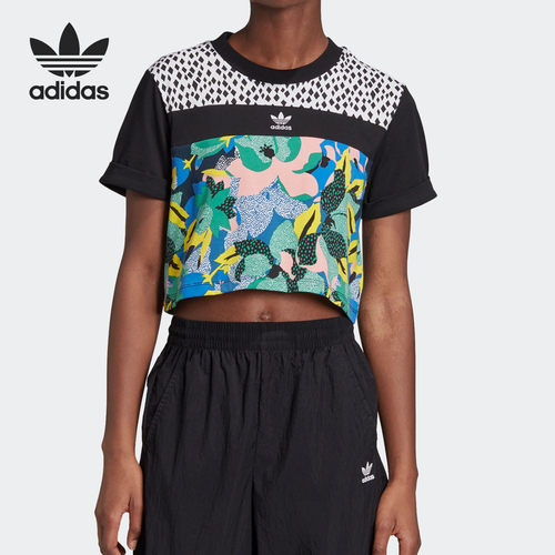 阿迪达斯短袖女子运动T恤