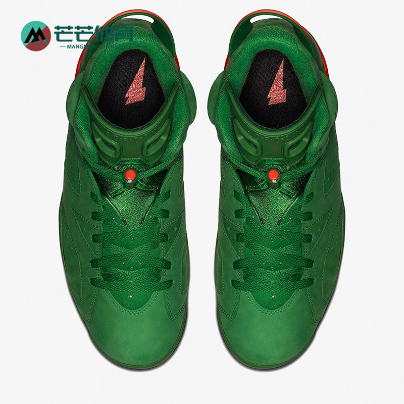 Nike/耐克正品2018春季男士佳得乐绿麂皮篮球鞋AJ5986-335