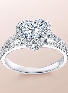 仿真莫桑石钻戒女结婚求婚钻戒活口可调节婚礼现场求婚戒指送女友