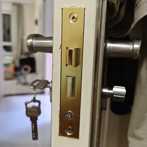小50家用大50卧室锁舌换锁通用型老式木门配件不锈钢锁芯门锁
