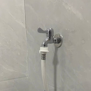 单冷普通加厚加长专用拖把池洗衣机入墙式铜单龙头4分快开阳台