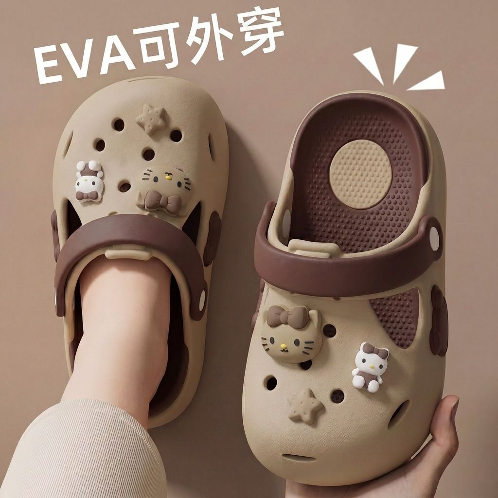 Kitty猫儿童洞洞鞋女童2026新款图片