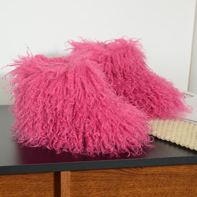 儿童雪地靴男孩女孩短靴加绒冬男童女童毛绒棉鞋宝宝小孩毛毛靴子