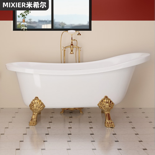 复古轻奢亚克力贵妃浴缸