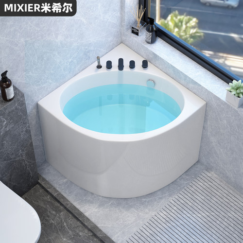 三角佛山浴缸亚克力扇形