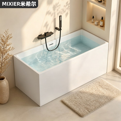 独立方形浴缸家用小户型
