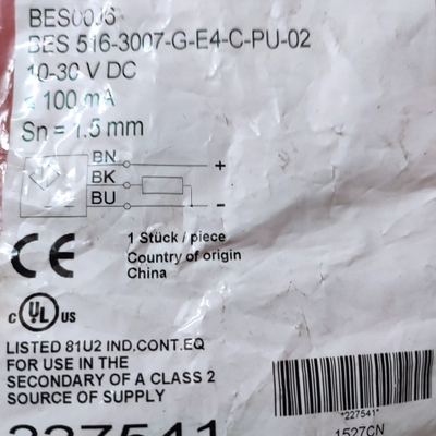 BES 516-3007-G-E4-C-PU-02巴鲁夫接近开关BES00J6 议价