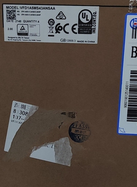 台达变频器VFD1A5MS43ANSAA 议价