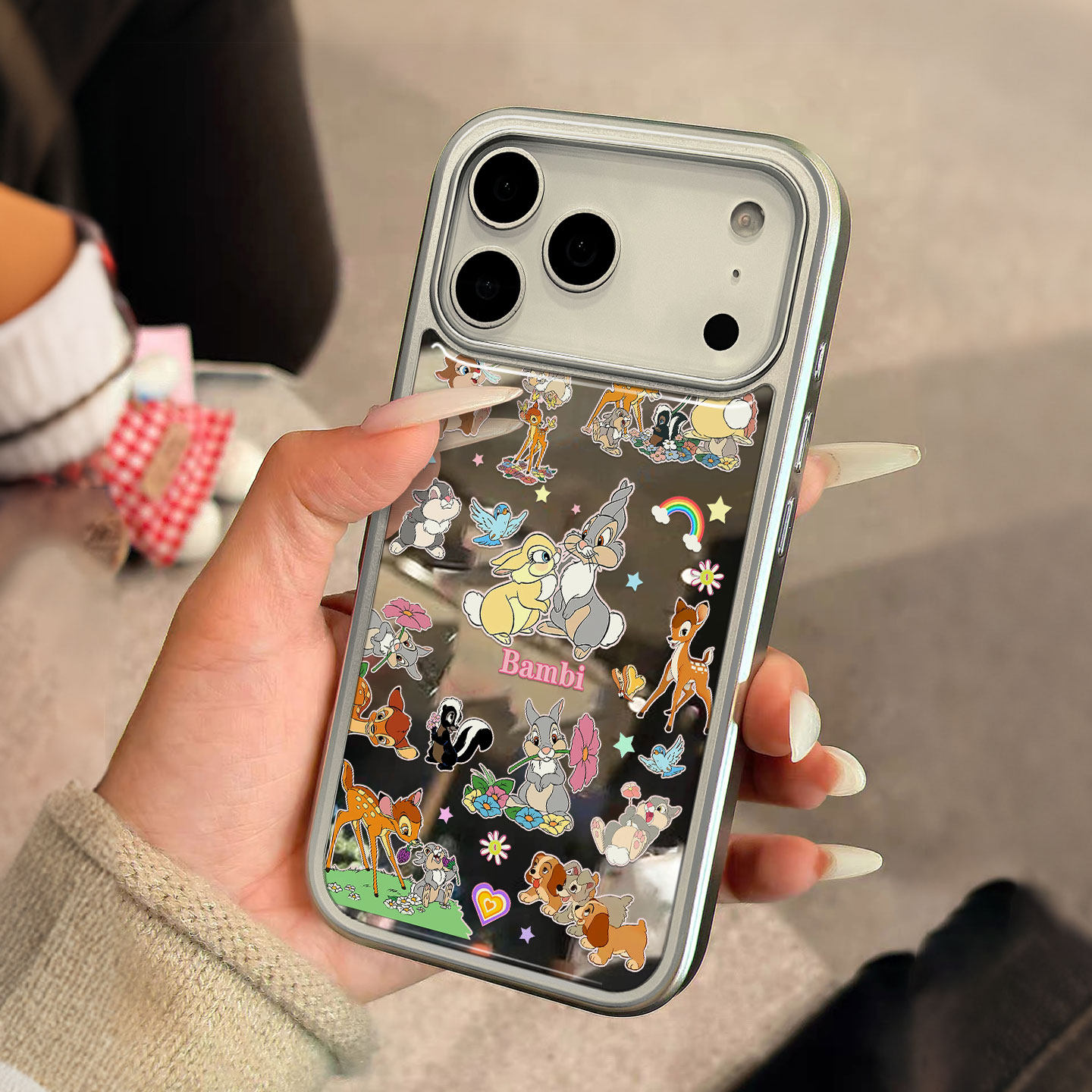 【兔子松鼠镜面】苹果保护套