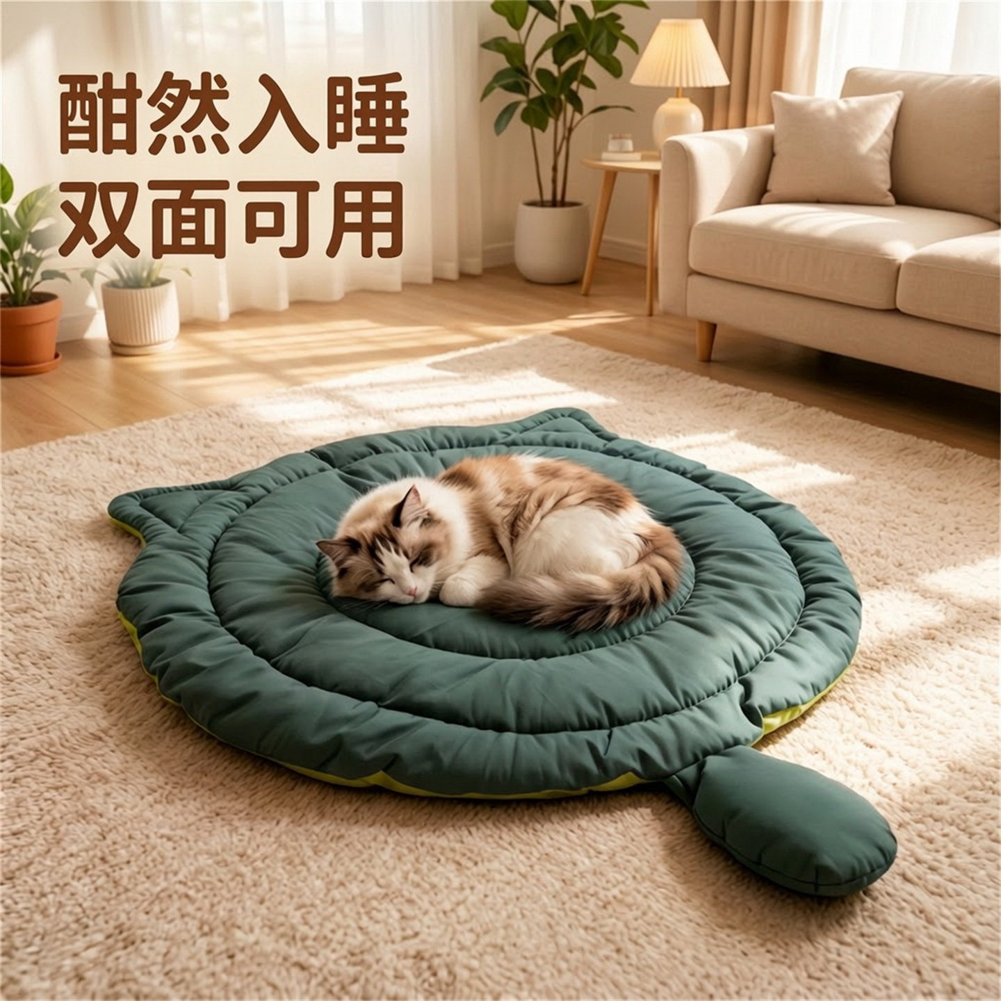 猫狗垫子双面可用宠物睡垫室内猫咪狗狗趴趴垫沙发垫四季通用棉垫