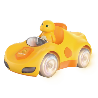 会溜达的奶龙电动万向闪光玩具车