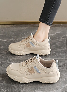 阿甘鞋女款2025新款春秋爆款休闲女鞋运动休闲鞋子小白德训鞋女士