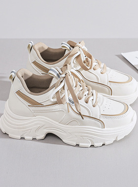 ins韩版新款老爹鞋女2024秋季学生运动跑步鞋休闲鞋厚底增高Q8825