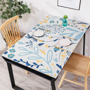 单皮革餐桌垫防油防水防烫桌垫免洗桌布茶几桌面保护垫长方形垫子