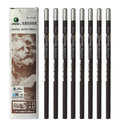 马利C7104素描速写铅笔哑光白色