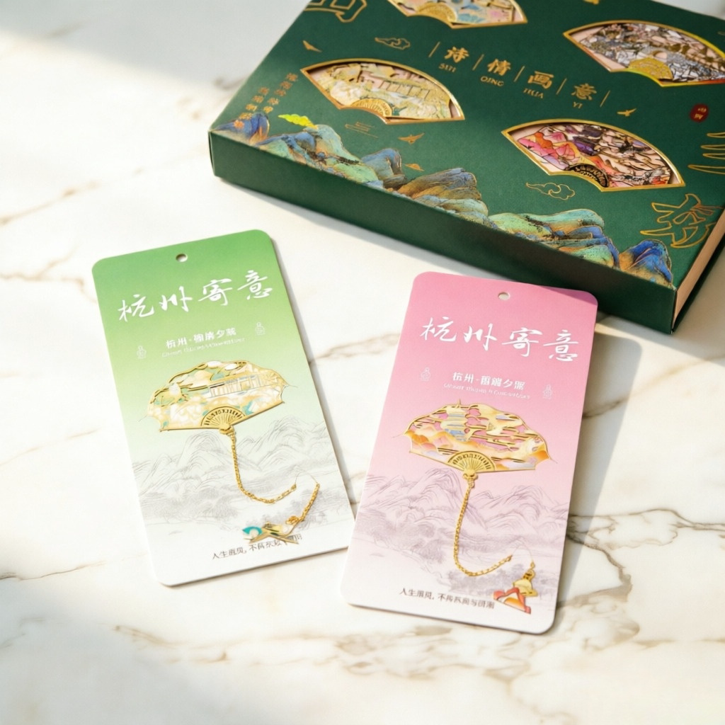 西湖十景文创杭州金属书签