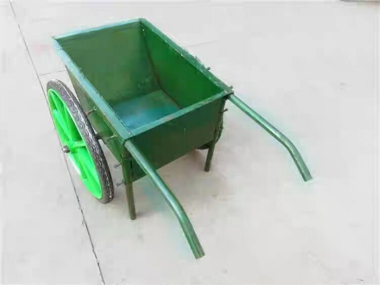 推土车砂浆工地用劳动车手推车工地车灰斗车双轮人力农用建筑装修