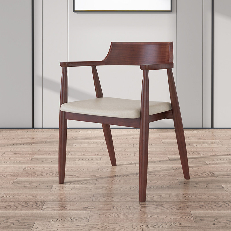 实木餐椅简约靠背椅子家用现代办公椅茶桌配套椅总统椅户外凳子