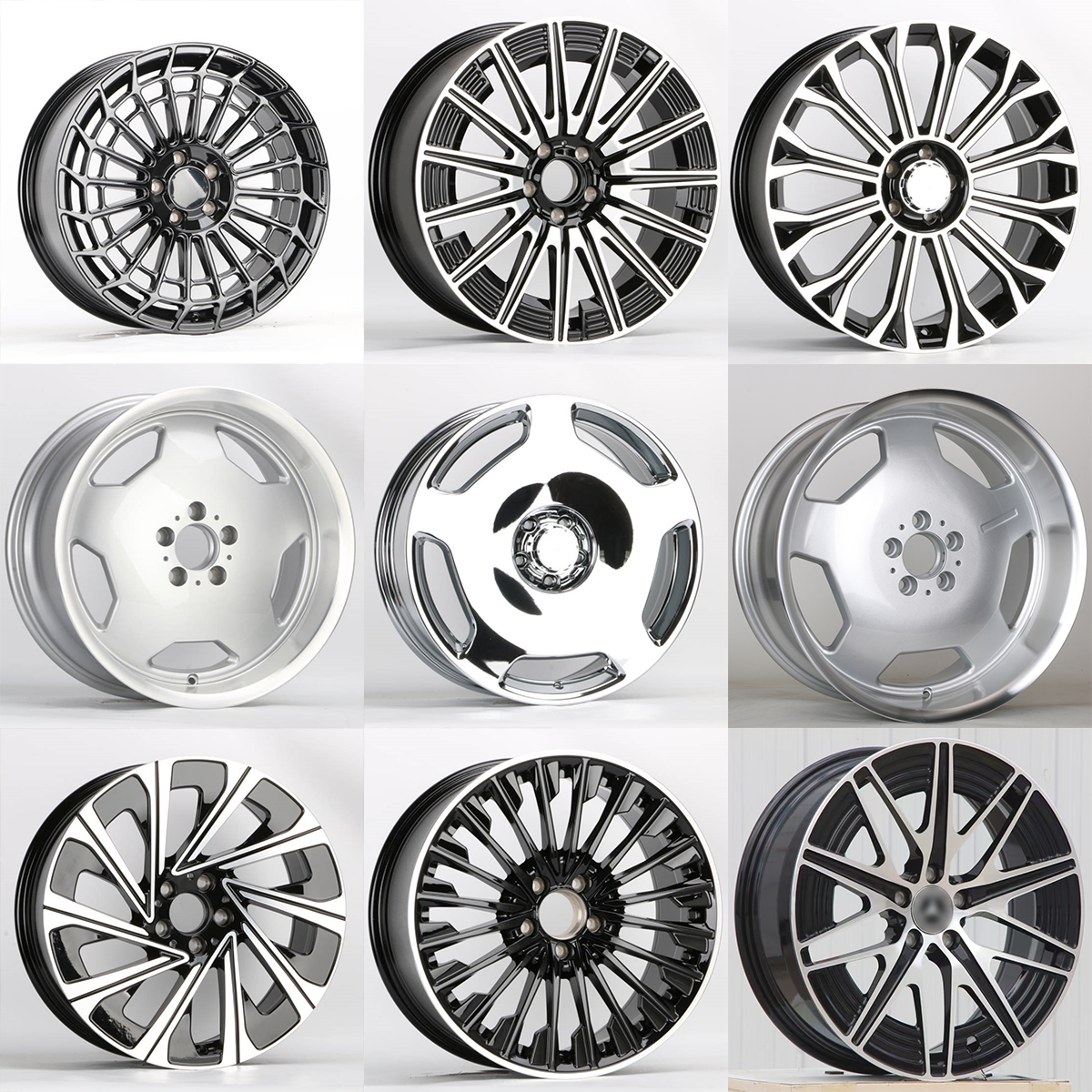高品质旋压轮毂适配新奔驰E300 E260 C260 S400 S450改18 19 20寸