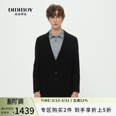 男士 无里布休闲单西服装 羊毛提花针织外套 新款 DIDIBOY2025年秋季