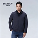 DIDIBOY迪迪博迩2025年冬季 简约商务立领深蓝保暖棉服外套男 新款