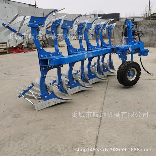 大型液压翻转铧式犁 适合120-160马力拖拉机带的4铧犁 耕深35公分
