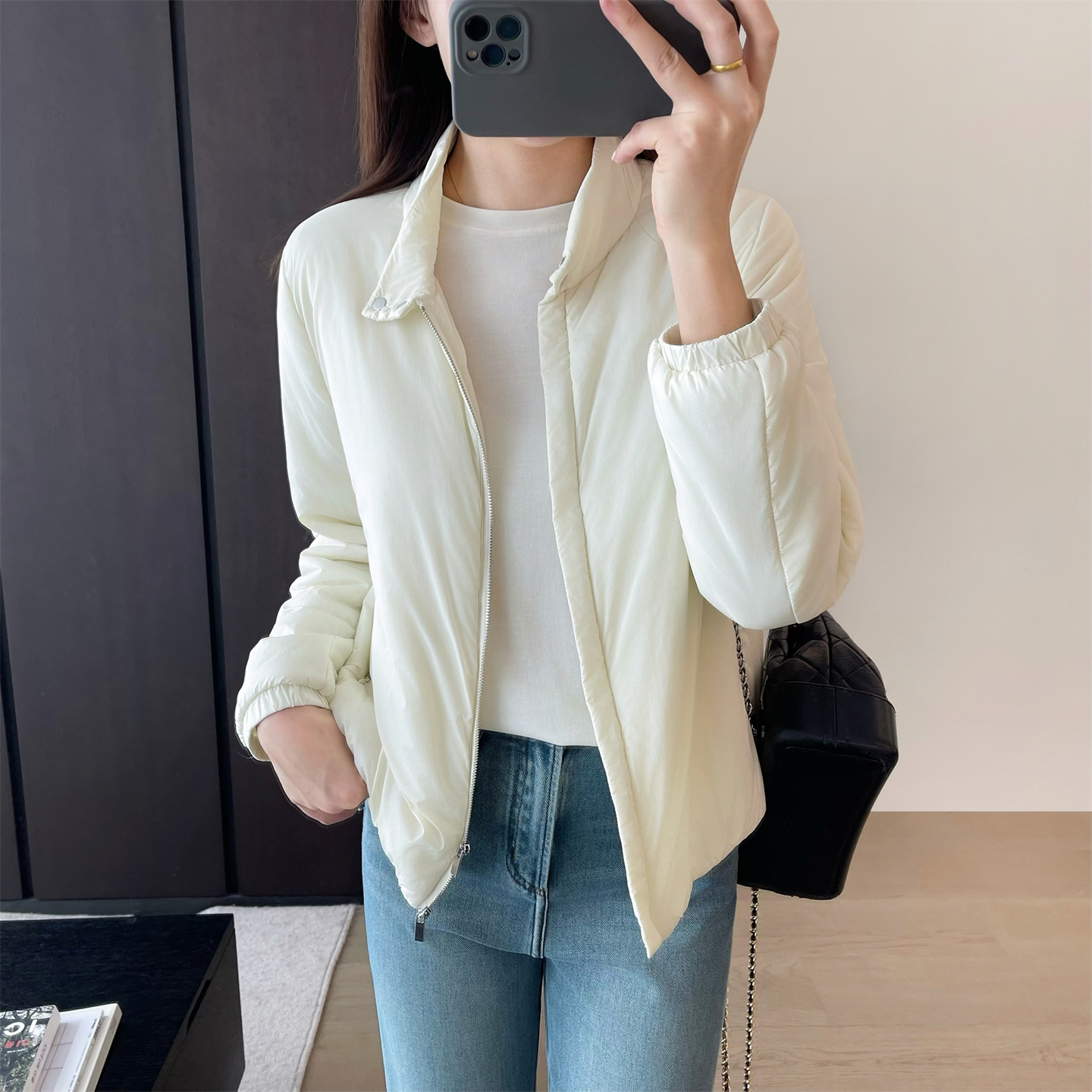 意大利超轻零压感羊毛小泡芙女