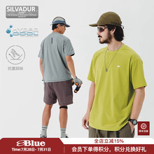NothommeBLUE蓝岐2025夏季吸湿速干运动短袖抑菌防臭五分T恤男