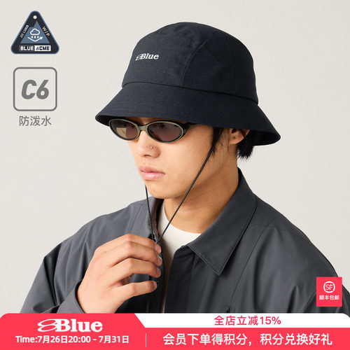 蓝岐BLUE MONTE羊毛结构防泼水渔夫帽户外露营可调节保暖帽子男