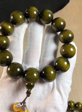 金丝楠木佛珠手串男女手