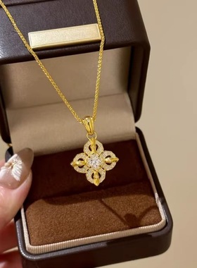 点钻小香风十字金刚杵项链