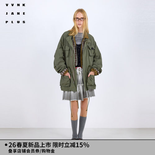 VVNK JANE PLUS2026春季新款工装感廓形外套女J620361009C