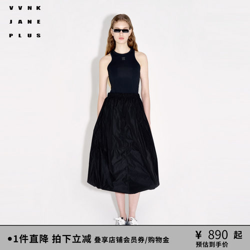 春季塔夫绸连衣裙VVNKJANEPLUS