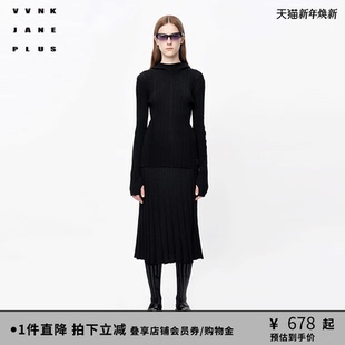 套头纯色针织衫 VVNK 羊毛伊力特纱线 PLUS 女J333774633C JANE