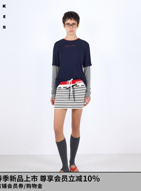 VVNK JANE PLUS2026春季新款假两件长袖打底衫女J614055311A