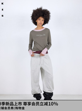 VVNK JANE PLUS2026春季新款不对称剪裁长袖T恤女J614059311B