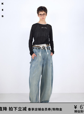 VVNK JANE PLUS2026春季新款撞色微透抽褶长袖罩衫女J624058312D