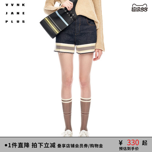 VVNKJANEPLUS牛仔短裤