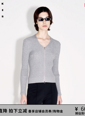 VVNK JANE PLUS春季新款休闲时髦V领修身针织开衫女J410264638C